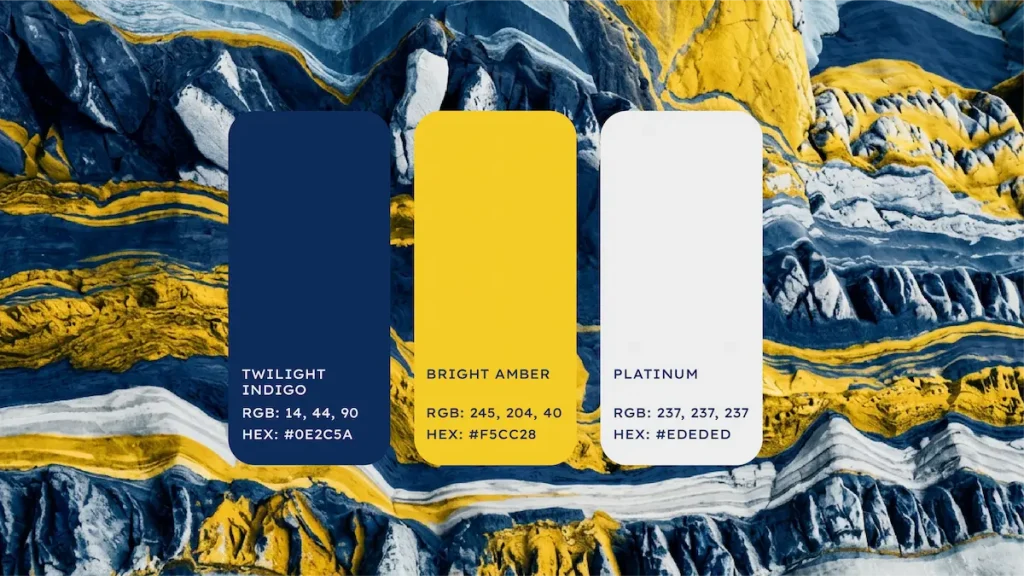 Palette colori moderna e professionale per sito gamut – design di Francesca Spampinato
